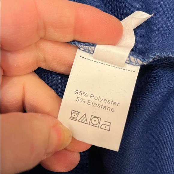 😍 SHOW SPECIAL -CLARON QI SANG Blue Suede-look Front Zipper Jacket Plus Size  XL - Picture 7 of 11